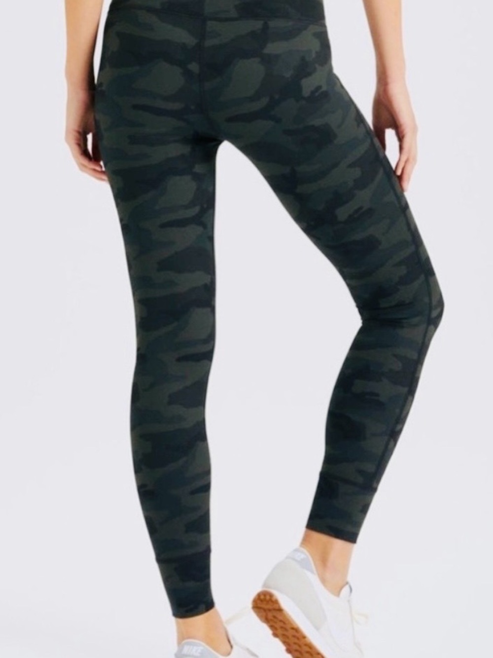 Splendid Olive & Charcoal Camo Leggings